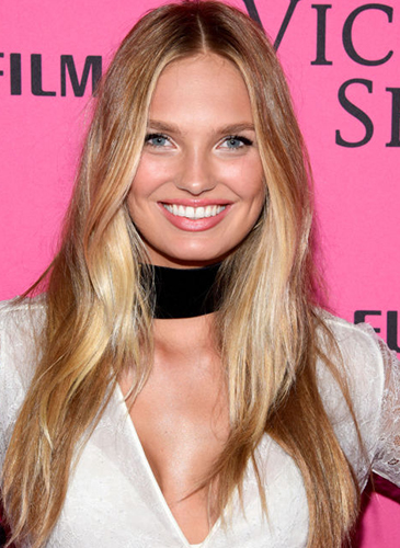 Romee Strijd, hair, hairstyle, hair colour, hair color