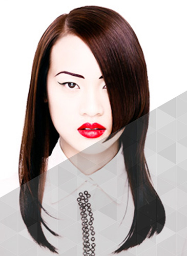 A commercial long layered shape  uses internal graduated layering and over-direction to protect fine hair. Learn more >>>
