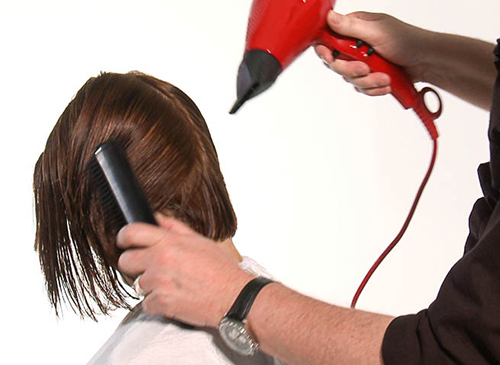 When learning to blow dry mid-length and long hair start with the flat brush blow drying technique. Find out more >>>